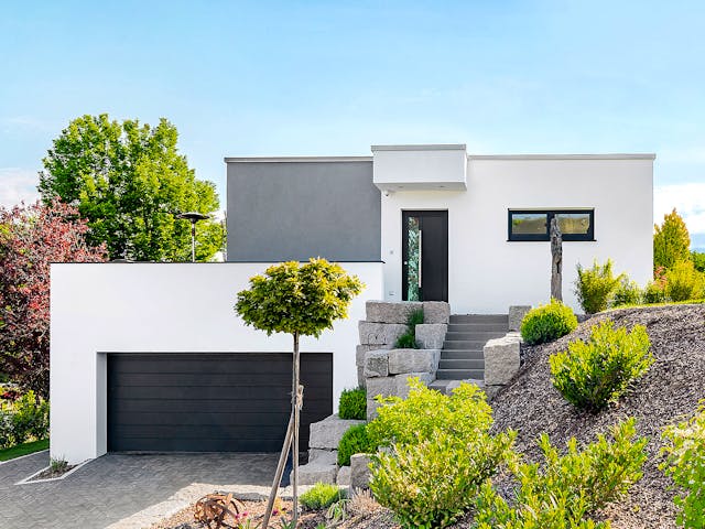 Fertighaus Malgara von Fingerhut Haus Schlüsselfertig ab 440930€, Cubushaus Außenansicht 2