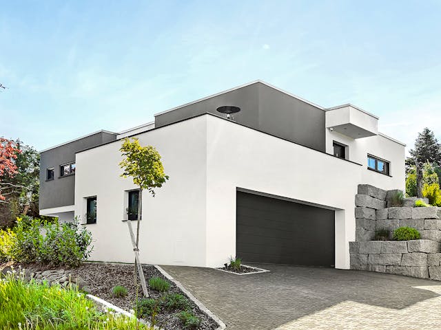 Fertighaus Malgara von Fingerhut Haus Schlüsselfertig ab 440930€, Cubushaus Außenansicht 3