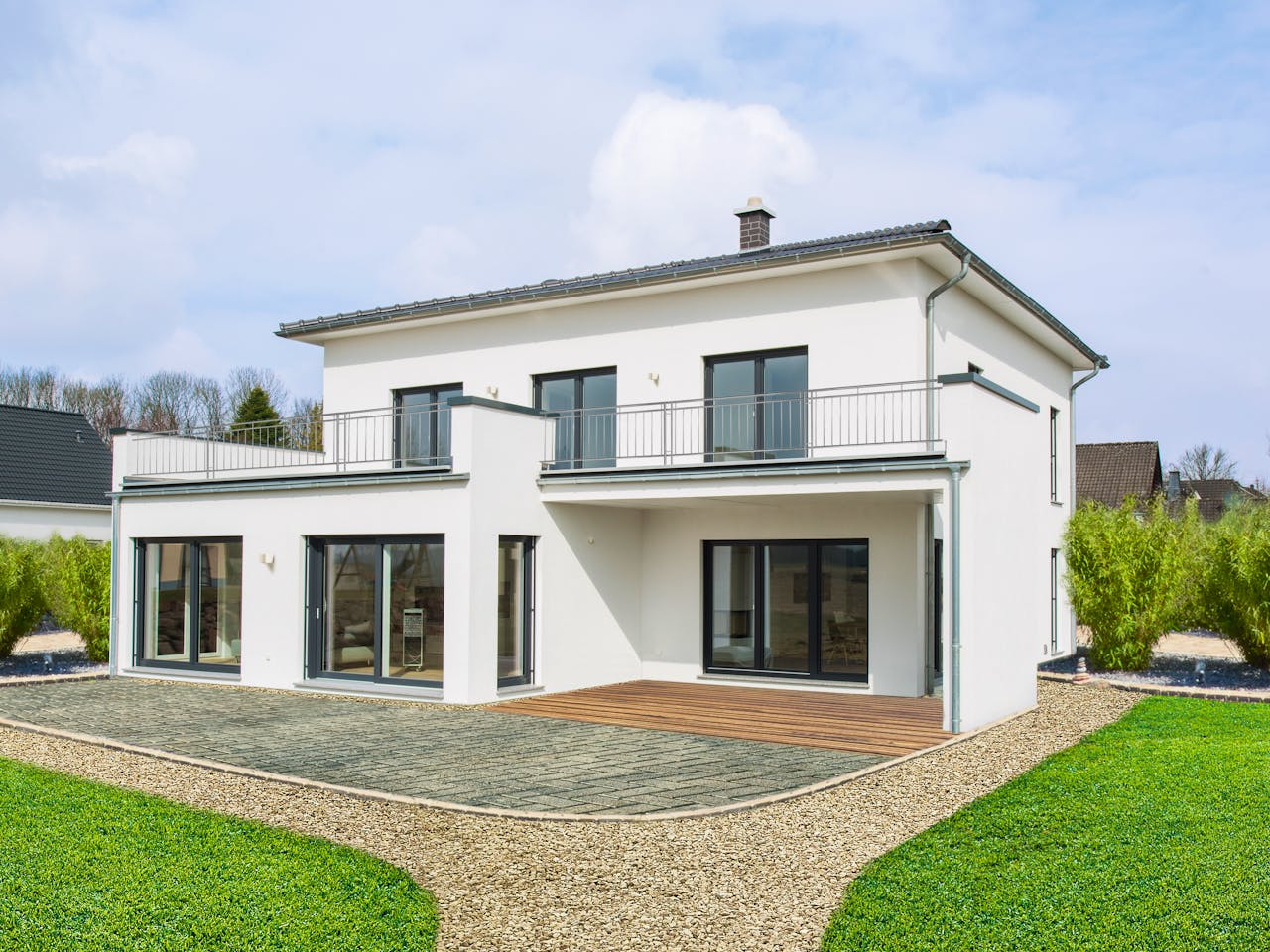 Fertighaus Matene von Fingerhut Haus Schlüsselfertig ab 657470€, Stadtvilla Außenansicht 1