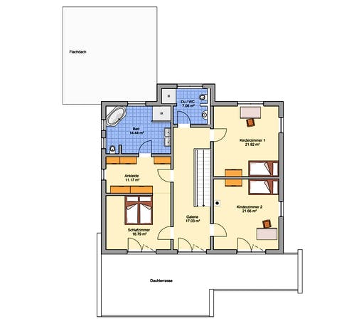 Fertighaus Matene von Fingerhut Haus Schlüsselfertig ab 638847€, Stadtvilla Grundriss 2