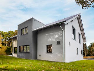 Fertighaus Bad Vilbel - Musterhaus von Fingerhut Haus Schlüsselfertig ab 593766€, Satteldach-Klassiker Außenansicht 2