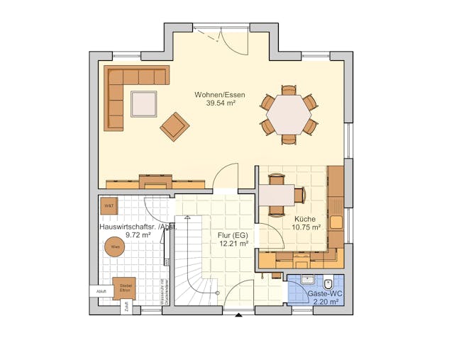 Fertighaus Naturio von Fingerhut Haus Schlüsselfertig ab 422579€, Satteldach-Klassiker Grundriss 1 Fertighaus Naturio von Fingerhut Haus Schlüsselfertig ab 422579€, Satteldach-Klassiker Grundriss 1