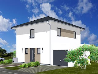 Fertighaus Pico 9 von Fingerhut Haus, Stadtvilla Außenansicht 2