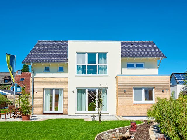 Fertighaus Solaris von Fingerhut Haus Schlüsselfertig ab 464116€, Satteldach-Klassiker Außenansicht 1
