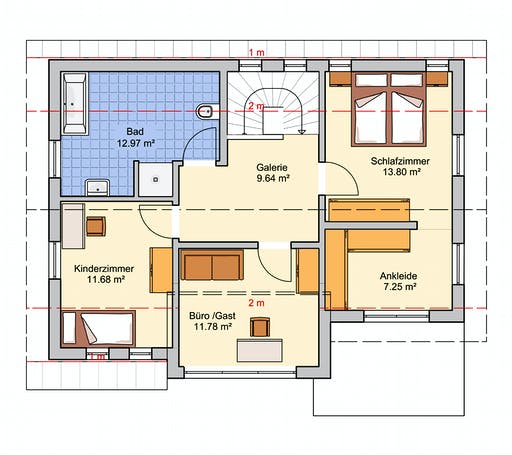 Fertighaus Solaris von Fingerhut Haus Schlüsselfertig ab 415592€, Satteldach-Klassiker Grundriss 2