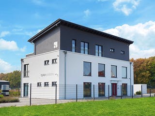 Fertighaus Tasko von Fingerhut Haus Schlüsselfertig ab 973096€, Pultdachhaus Außenansicht 3