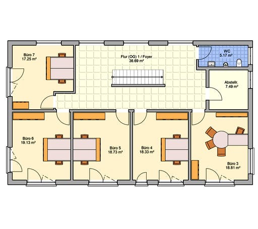 Fertighaus Tasko von Fingerhut Haus Schlüsselfertig ab 883412€, Pultdachhaus Grundriss 2