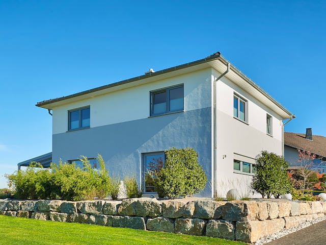 Fertighaus Tero von Fingerhut Haus Schlüsselfertig ab 464815€, Stadtvilla Außenansicht 3