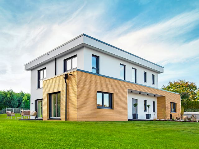 Fertighaus Vilago - MH Neunkhausen von Fingerhut Haus Schlüsselfertig ab 634664€, Cubushaus Außenansicht 2
