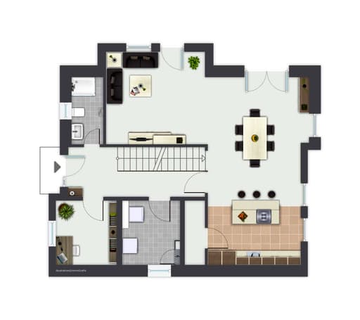 Fertighaus Finkenberg von GUSSEK HAUS Schlüsselfertig ab 374200€, Pultdachhaus Grundriss 1