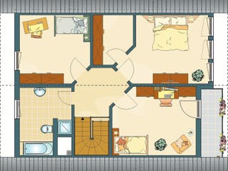 Fertighaus FINO 320 B - MH München-Poing von FingerHaus, Satteldach-Klassiker Grundriss 2