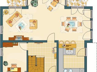 Fertighaus FINO 320 B - MH München-Poing von FingerHaus, Satteldach-Klassiker Grundriss 1