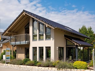 Fertighaus FINO 320 B - MH München-Poing von FingerHaus, Satteldach-Klassiker Außenansicht 2