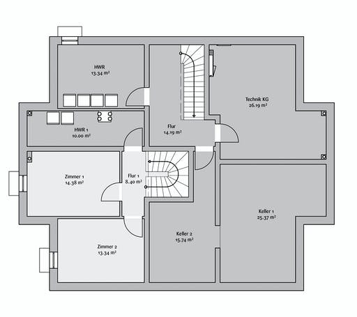 Fertighaus Sechsfamilienhaus 436 von FischerHaus Schlüsselfertig ab 1362910€, Stadtvilla Grundriss 4