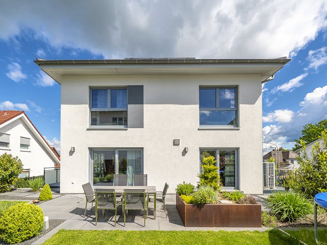 Fertighaus Stadtvilla 211 von FischerHaus Schlüsselfertig ab 550068€, Stadtvilla Außenansicht 1 Fertighaus Stadtvilla 211 von FischerHaus Schlüsselfertig ab 550068€, Stadtvilla Außenansicht 1