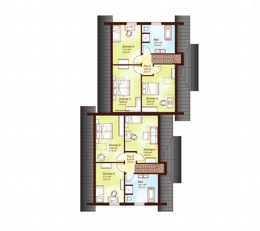 Blockhaus Ystad von Fjorborg Ausbauhaus ab 384627€, Blockhaus Grundriss 2
