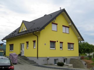 Fertighaus FK 15 - Kundenhaus von Frick, Satteldach-Klassiker Außenansicht 1