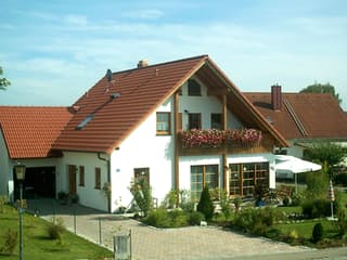 Fertighaus FK 17 - Kundenhaus von Frick, Satteldach-Klassiker Außenansicht 1