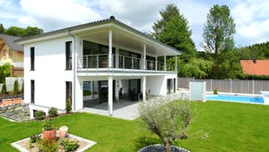 Flachdachhaus Deckung