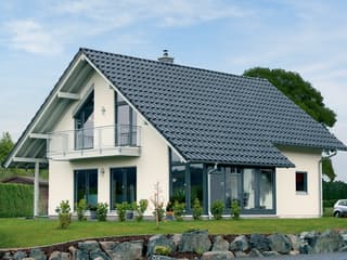 Fertighaus Flair 400 von FingerHaus, Satteldach-Klassiker Außenansicht 1