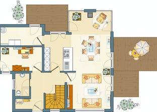 FLAIRplus - Musterhaus Marburg (frei geplant) Grundriss