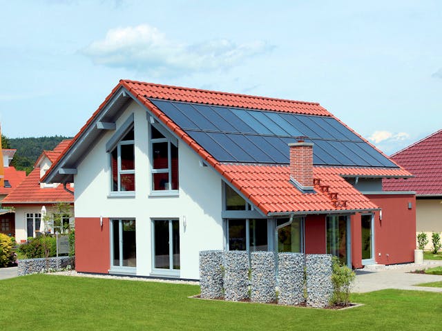 Fertighaus MH Marburg - frei geplant - FLAIRplus von FingerHaus Schlüsselfertig ab 411640€, Außenansicht 2