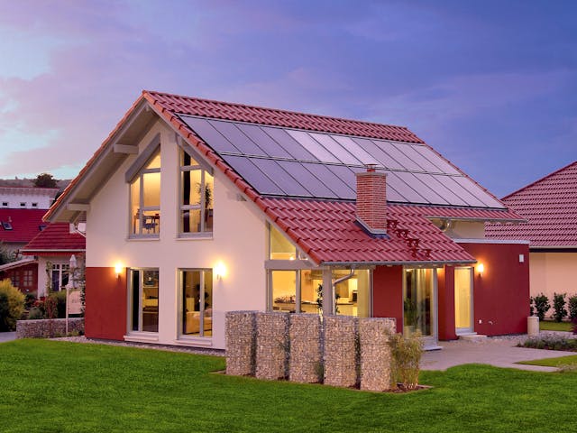 Fertighaus MH Marburg - frei geplant - FLAIRplus von FingerHaus Schlüsselfertig ab 411640€, Außenansicht 3