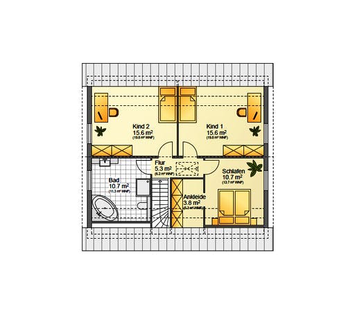 Flasche - Referenzhaus 1.3 Floorplan 2