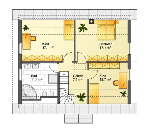Flasche - Referenzhaus 2 Floorplan 2