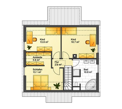 Flasche - Referenzhaus 4 Floorplan 2
