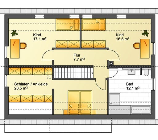 Flasche - Referenzhaus 6 Floorplan 2