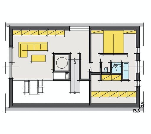 Fertighaus F174 - Kutter von Fluck Holzbau Schlüsselfertig ab 455000€, Satteldach-Klassiker Grundriss 2