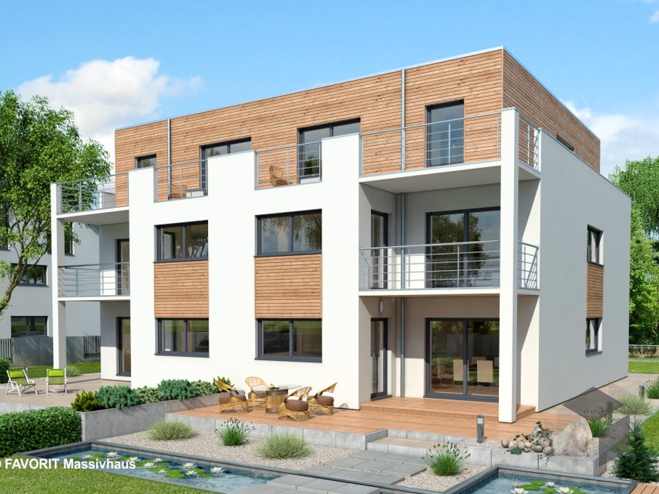 FORMAT 5-480 von Favorit Massivhaus Außenansicht