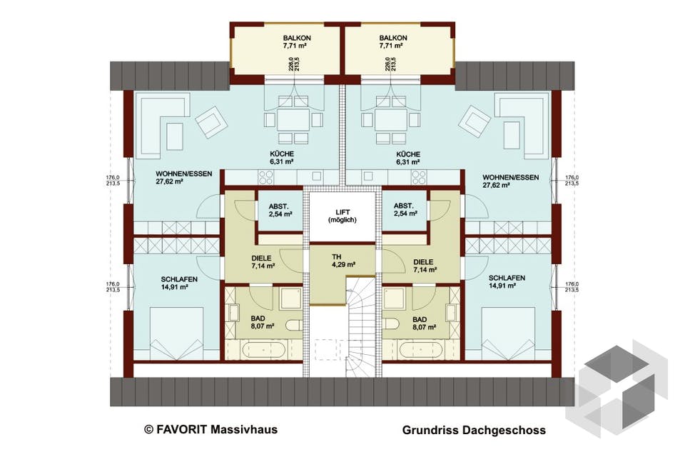 Mehrfamilienhaus FORMAT 6-484 Von Favorit Massivhaus | Fertighaus.de