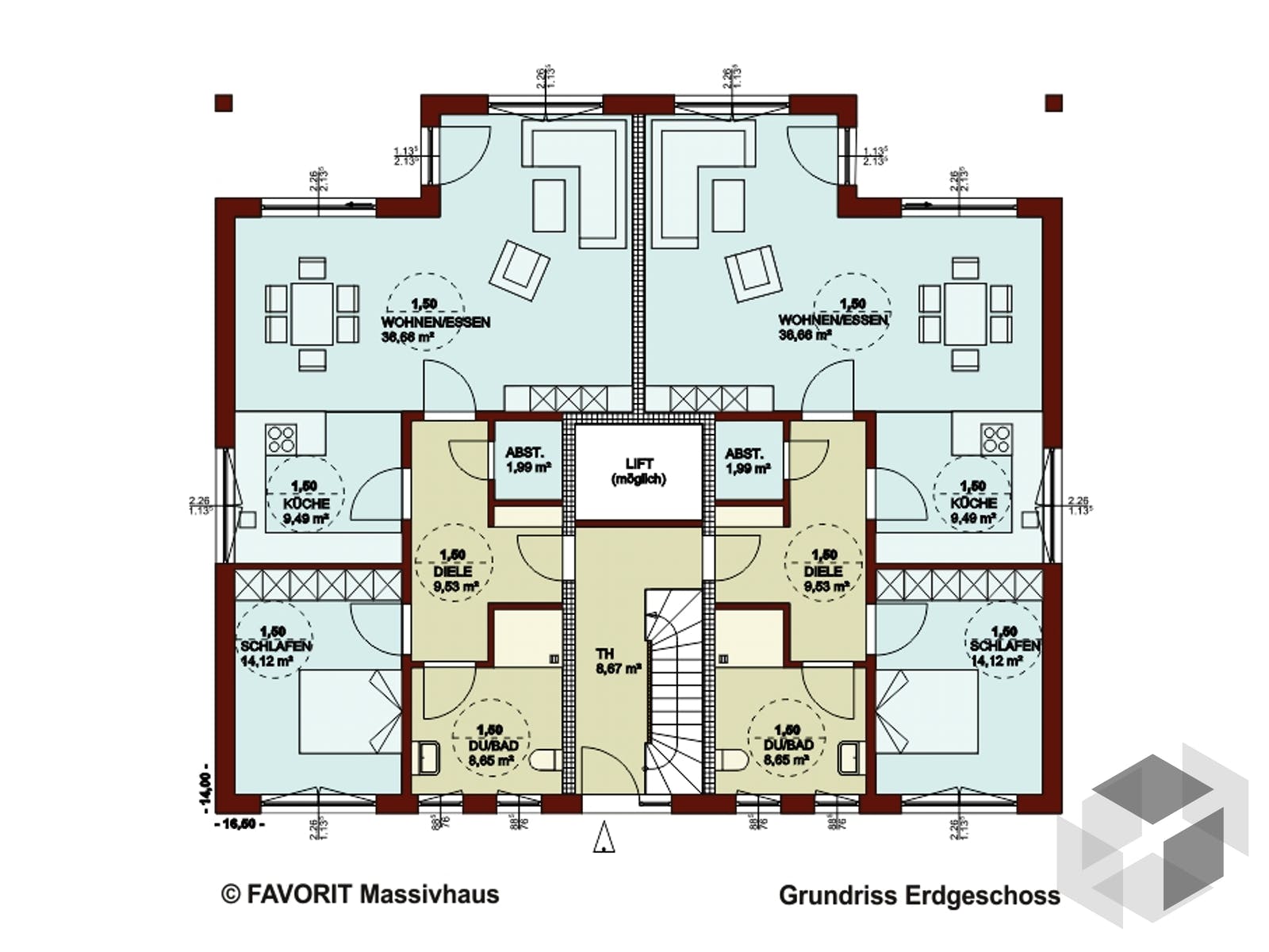 Mehrfamilienhaus FORMAT 6-484 Von Favorit Massivhaus | Fertighaus.de