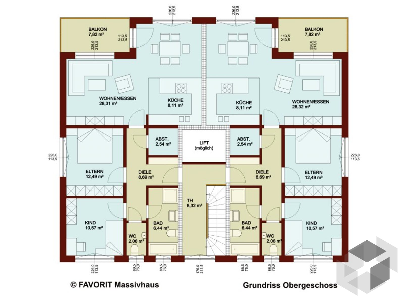 Mehrfamilienhaus FORMAT 6-484 Von Favorit Massivhaus | Fertighaus.de