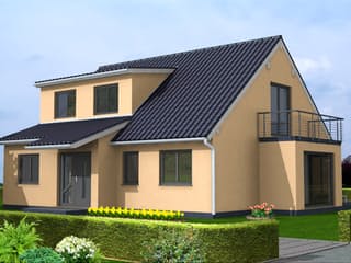 Fertighaus Fortuna 180 - Zweifam.-haus von Klaus Kowalski Immobilien Schlüsselfertig ab 259743€, Außenansicht 3