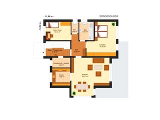 Fertighaus Fortuna 180 - Zweifam.-haus von Klaus Kowalski Immobilien Schlüsselfertig ab 259743€, Grundriss 2