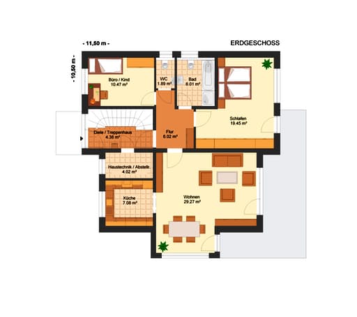 Fortuna 180 (Zweifam.-haus) floor_plans 1