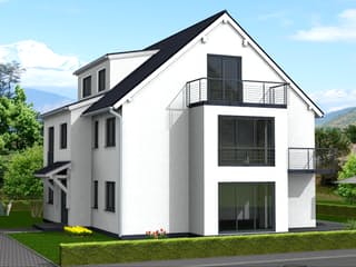 Fertighaus Fortuna 283 - Dreifamilienhaus von Klaus Kowalski Immobilien Schlüsselfertig ab 373903€, Außenansicht 3
