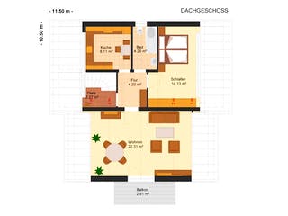 Fertighaus Fortuna 283 - Dreifamilienhaus von Klaus Kowalski Immobilien Schlüsselfertig ab 373903€, Grundriss 2