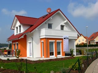 Fertighaus FR 80 - Kundenhaus von Frick, Satteldach-Klassiker Außenansicht 1