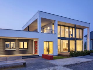 Fertighaus Musterhaus Köln von LUXHAUS, Cubushaus Außenansicht 1