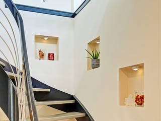 Fertighaus Typ 1 von Fricke Holzbau Schlüsselfertig ab 280000€, Pultdachhaus Innenansicht 2