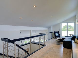 Fertighaus Typ 1 von Fricke Holzbau Schlüsselfertig ab 280000€, Pultdachhaus Innenansicht 4