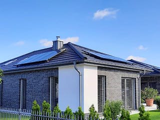 Fertighaus Typ 4 von Fricke Holzbau Schlüsselfertig ab 450000€, Bungalow Außenansicht 2