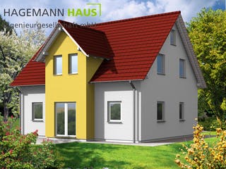 Fertighaus Fuges von Hagemann Haus Schlüsselfertig ab 170600€, Satteldach-Klassiker Außenansicht 4