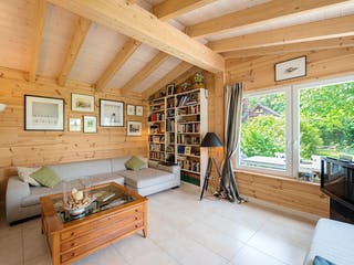 Blockhaus An der Sülz von Fullwood Wohnblockhaus Ausbauhaus ab 230000€, Bungalow Innenansicht 1