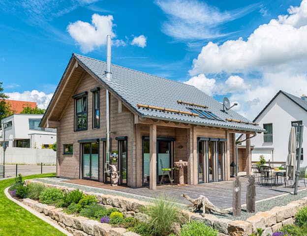 Haus mit 1,5 Geschossen in Blockbauweise von Fullwood Wohnblockhaus