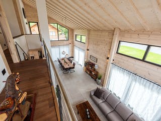 Blockhaus Entlebuch von Fullwood Wohnblockhaus Ausbauhaus ab 300000€, Blockhaus Innenansicht 12